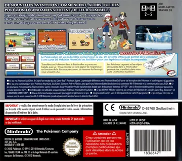 Pokemon - Version Argent SoulSilver (France) box cover back